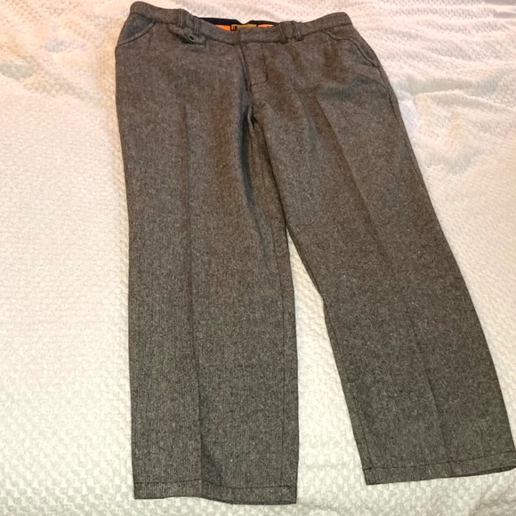Brooklyn Industries salt and pepper wool blend pants with leather accents - Picture 4 of 6